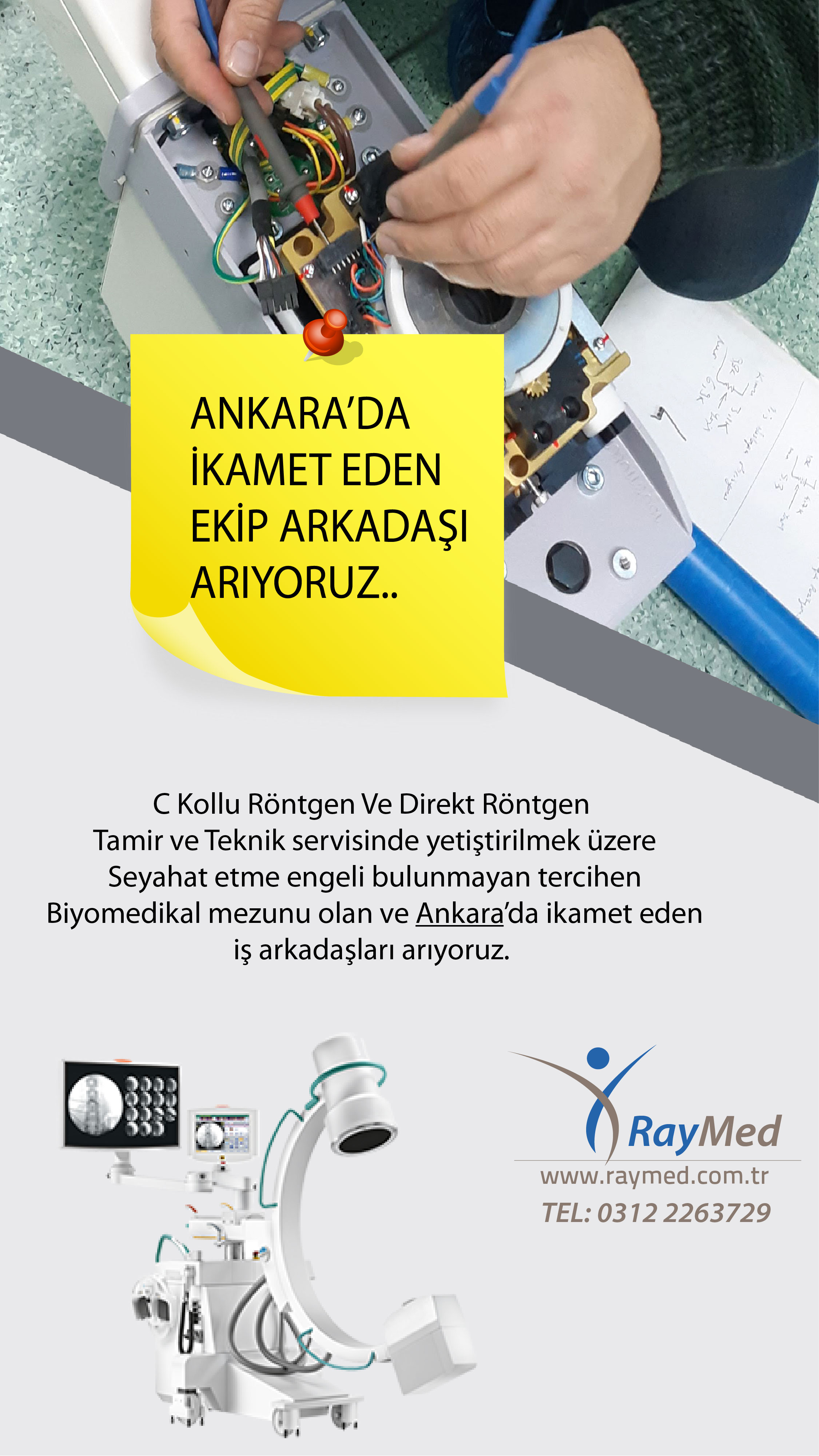 Ankara’dan Tüm Türkiye’ye C kollu Röntgen ve Röntgen Teknik Servis Desteği