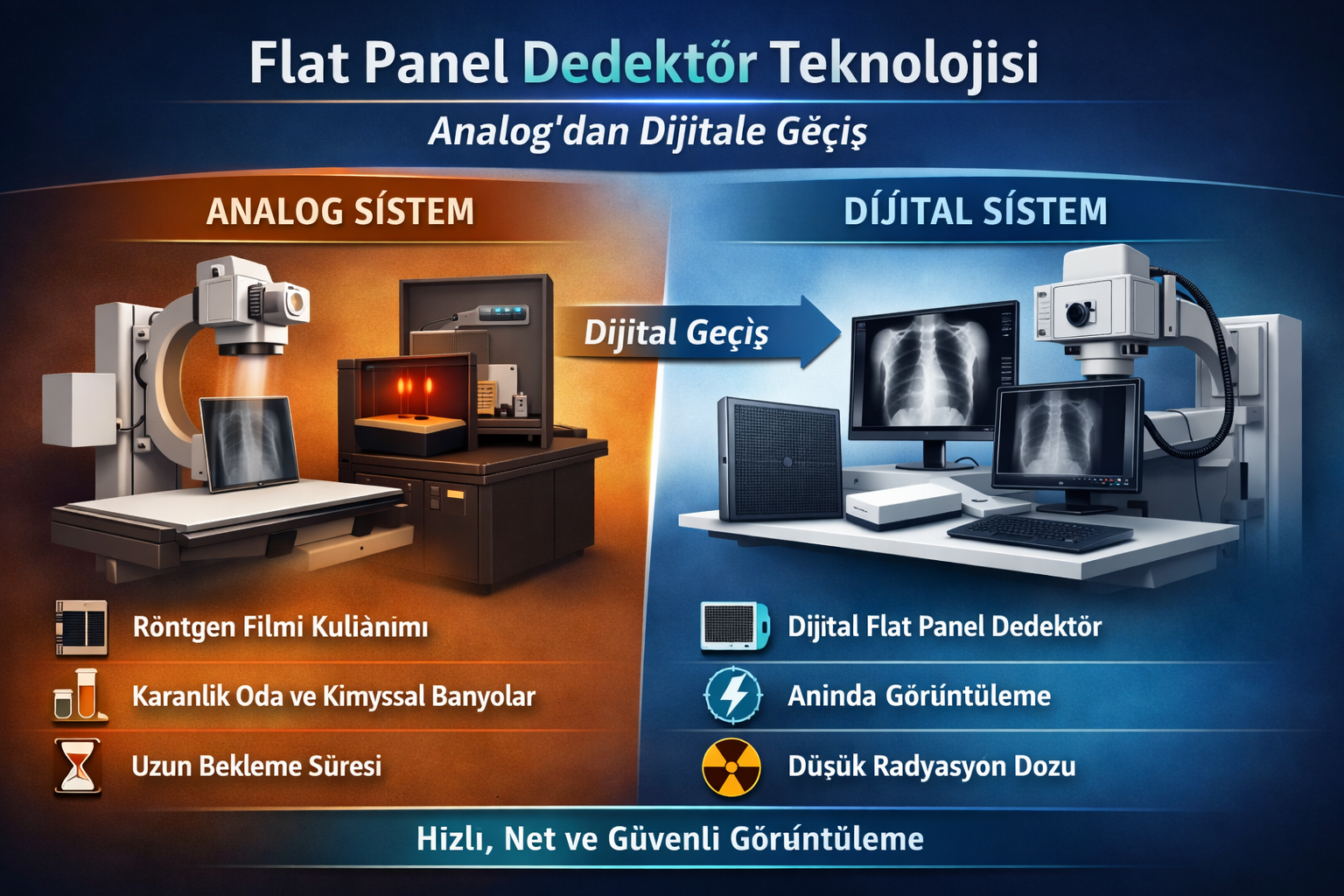 Flat Panel Dedektör Teknolojisi: Analog'dan Dijitale Geçiş