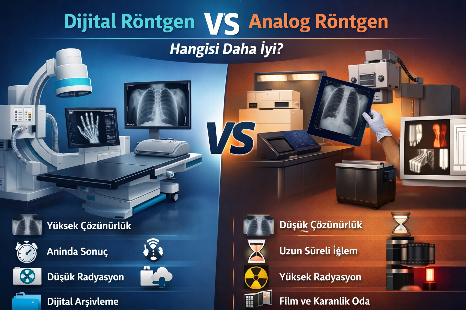 Dijital Röntgen vs Analog Röntgen: Hangisi Daha İyi?