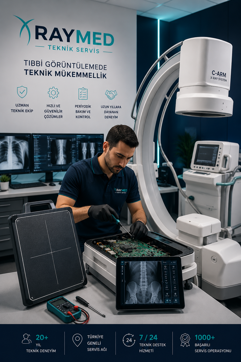Medikal Görüntüleme Teknolojilerinde <span>Uzman Teknik Servis ve Mühendislik Desteği</span>